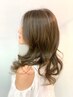トップスタイリストカット+白髪ぼかしデザインハイライト+リタッチカラー ☆