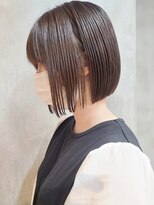 エリマ 調布(elima)&nbsp;艶感カラーの切りっぱなしミニボブ
