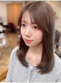 顔周りレイヤーで小顔見せ