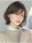 【顔タイプエレガント】ショコラベージュボブ
