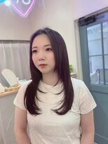 hyon myon/RISEbyREVO 綾瀬店【ヒョンミョン】&nbsp;ハッシュカット/デザインカラー/グレージュ[綾瀬駅/韓国ヘア]