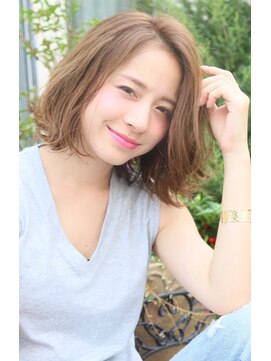 ロエナ(ROENA) クラシカルデジタルパーマバレイヤージュロブ