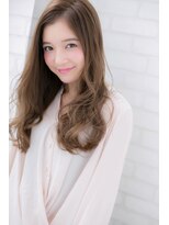 『ROMA』大人かわいい透明感ブルージュ×ヴェールウェーブロング