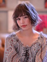 原宿H[eitf]エイチ シースルーバング＊ウェーブショートボブ
