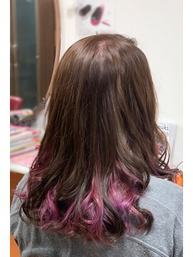 美容室 アドレット(Adrett) イルミナカラーオーキッド、インナーカラーヴァイオレット