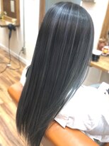 ヘアスタジオ ロメオ(hair studio Romeo)&nbsp;バレイヤージュカラー【シルバーブルー】