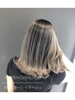 アイリス(iRIS)&nbsp;シャドールーツ、ホワイトバレイヤージュ、ホワイトブリーチ