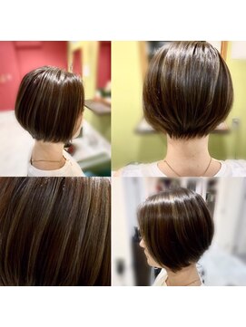 ディーリンク 南橋本店(HAIR MAKE DLINK) 前下がりグラデーションショート