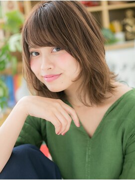 カバーヘア ブリス 上尾西口店(COVER HAIR bliss) ★斜めバングハイライト抜け感小顔外ハネウルフ20代30代40代★7