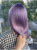 ラベンダー×艶セミロング