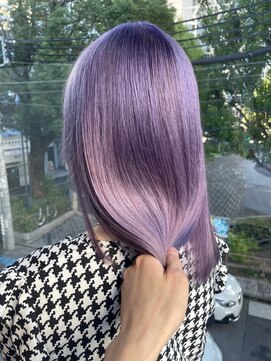 インク サカエ(inq sakae) ラベンダー×艶セミロング