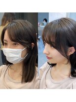 ロンドアヴァントゥス 池袋(Lond aventus)&nbsp;小顔カット、おくれ毛、くびれヘア、韓国ヘア