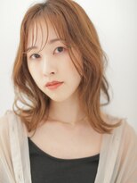 スリール バイ ミリー 江坂(Sourire by milly)&nbsp;【Sourire江坂】大人かわいい外はねこなれミディブラウンカラー