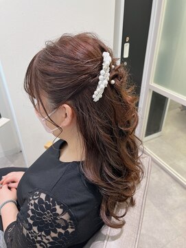 フレーム ヘア ルーム 天王寺駅前店(FRAME hair room) 大人可愛いハーフアップ