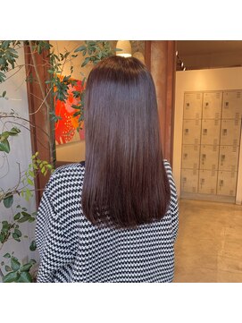 ドット ヘアー(dot.hair) ツヤっと暖色カラー