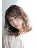 ブリーチなし＊艶たっぷりの透明感カラー