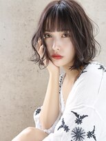 ヘアーアンドメイク シークタチカワ 立川店(Hair&Make Seek) グレーバイオレット×フレンチガーリーボブ