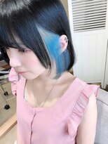 ランプ ヘアー(lamp hair) 【lamp斉藤】イヤリングカラー×ペールブルー