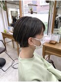 ショートボブ ハイライト