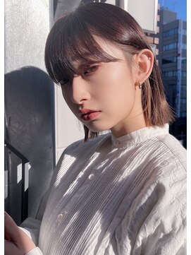 ロンドプロフィール 浦和(Lond profil) 耳掛け顎ラインボブヘア