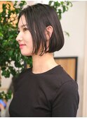 黒髪ボブ/顎ラインボブ［東銀座/銀座］