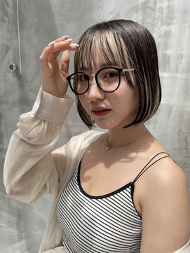 ロンド ストラーダ 心斎橋(Lond strada) マチルダボブ×インナーグレージュ【髪質改善/縮毛矯正】