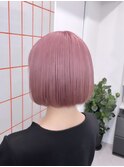 前髪/マチルダボブ/ピンクベージュ/インナーグレージュ/渋谷
