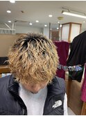 メンズパーマ　メンズハイライト　メンズバレイヤージュ