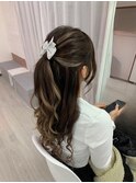 ハーフアップポニー♪