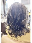 セミロングレイヤーアレンジ