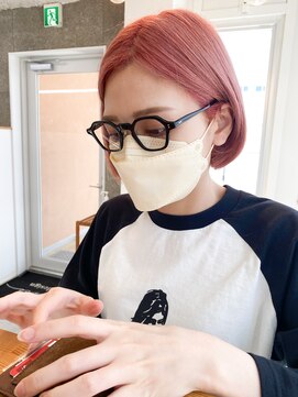 メルシー 福岡天神店(Merci) オレンジベージュ☆ボブ