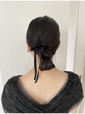タイトシニヨンアレンジ