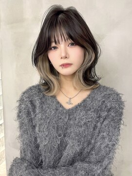 ロンドローズ 名古屋(Lond damaskRose) 顔周り ボブ 韓国 レイヤー ダブルカラー 名駅 リタッチ 451