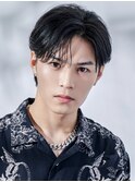 韓国ニュアンスパーマシャドウパーマワックスなしセンターパート