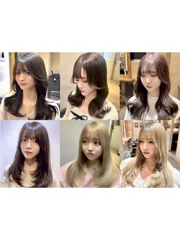 トレンドの韓国風レイヤーカット、ウルフカットで小顔効果♪[髪質改善/レイヤーカット/縮毛矯正]