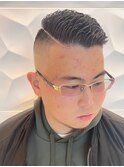 震災刈/スキンフェード/ショート/メンズカット/バーバースタイル