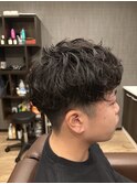 メンズスパイラルパーマ