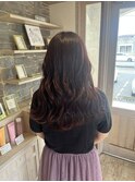 ブリーチ無しラベンダーブラウンカラー