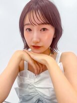 ソア 並木坂(Soa)&nbsp;ラベンダーピンク/くびれボブ/韓国ボブ/Minori