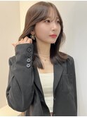 ミディアムローレイヤー くびれ巻きアレンジ