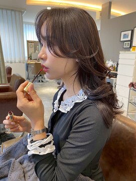 イニット 奈良新大宮(init.) 10代20代30代大人かわいい韓国風アッシュブラウンヨシンモリヘア