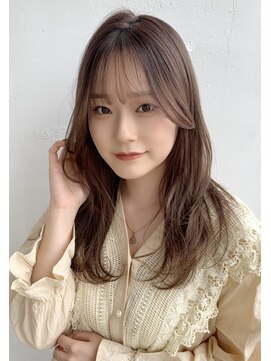 マリアバイアフロート(Maria by AFLOAT) 藤間〉ハッシュカット/レイヤーミディアム/ミルクティーベージュ