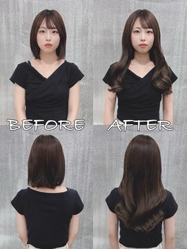 リップ 大阪本店(LIP) 【レミー100%最高級人毛/ロング】シールエクステ80枚