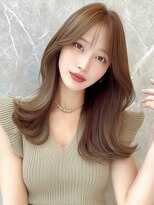 クオーレ 柏店(CUORE)&nbsp;韓国風くびれレイヤー×シースルーバング[柏/柏駅/髪質改善]