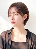 大人ショート/ショートボブ/マッシュショート/シースルーバング 