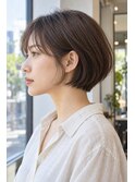ショートボブ髪型20代30代40代50代前髪あり前髪なし面長丸顔越谷
