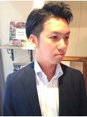 男のビジネス7:3ツーブロックスタイル