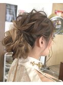 ゆるふわお呼ばれイベントヘアセットカールルーズアレンジ☆