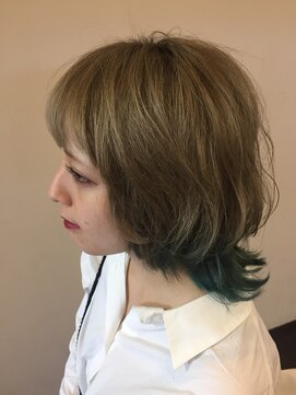 ジュエルキーナ(JEWELucina) マッシュウルフ【髪質改善カラーエステ】