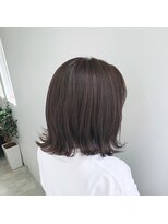 ミューズジャルダン(MUSE jardin)&nbsp;艶ハイライト×切りっぱミディ